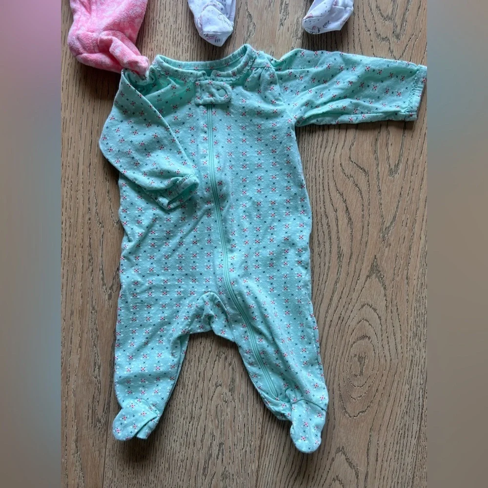 Magnolia Baby Carter’s Little Sister Girl Bundle sleep and onesie size 3 months